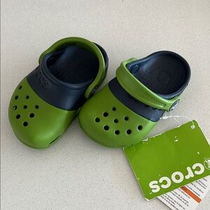 Crocs Kids Green Clogs